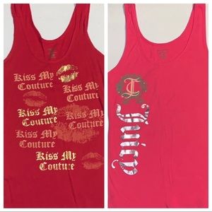 2- Juicy Couture ribbed tank tops size medium